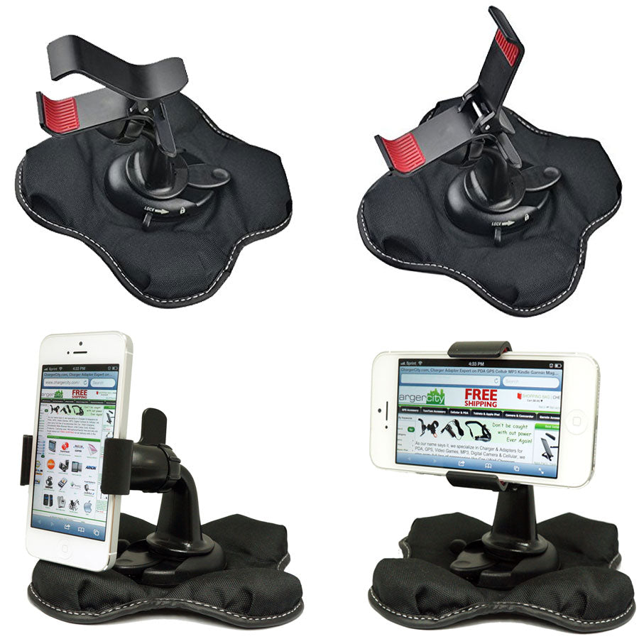 Universal GPS Smartphone Beanbag Dash Dashboard Friction Mount Holder for All Smartphone iPhone Galaxy up to 3.75 inch Wide