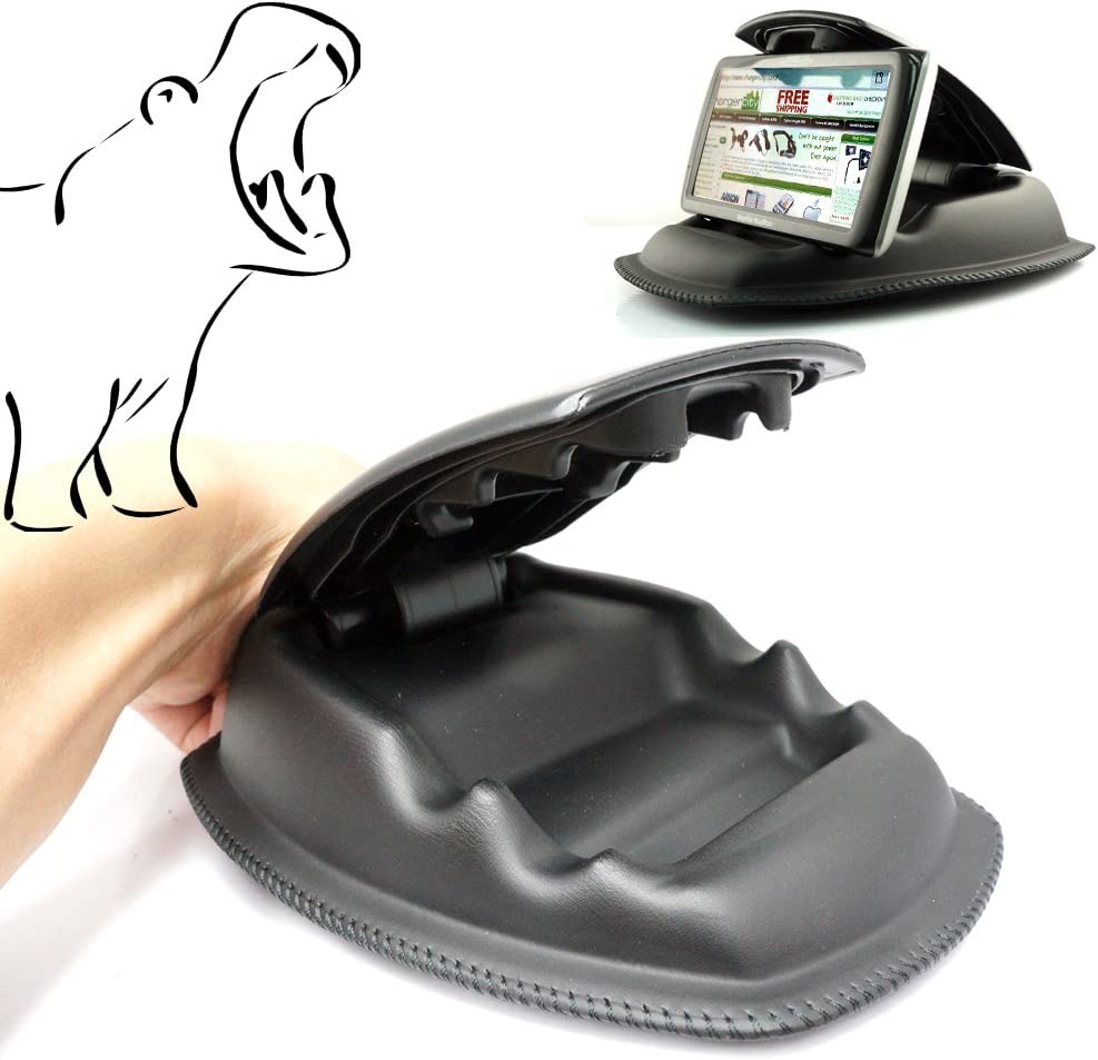 Hippo Series Universal Portable Dashboard Nonslip Beanbag Friction Mount for Garmin Nuvi GPS & Drive DriveLuxe DriveSmart DriveAssist 50 55 60 65 GPS (Fit All 3.5" 4.3" 5" 6" GPS)