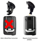 Enhanced Suction Mount For Escort Max360c MKII Max 3 4 IX IXc Cobra DualPro GT 360 Scout Radar Detector w/EZ Magnet Connection