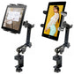 Heavy Duty Aluminum Alloy Pole/Bar Stand Desktop Clamp Tablet Mount