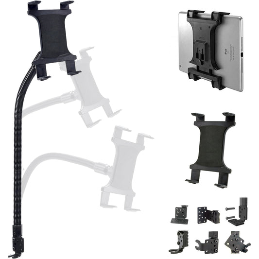 Heavy Duty Flexible 22“ Aluminum gooseneck ELD compliant car truck fleet floor seat bolt Tablet mount