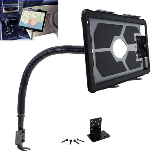 Heavy Duty Flexible 22“ Aluminum gooseneck ELD compliant car truck fleet floor seat bolt Tablet mount