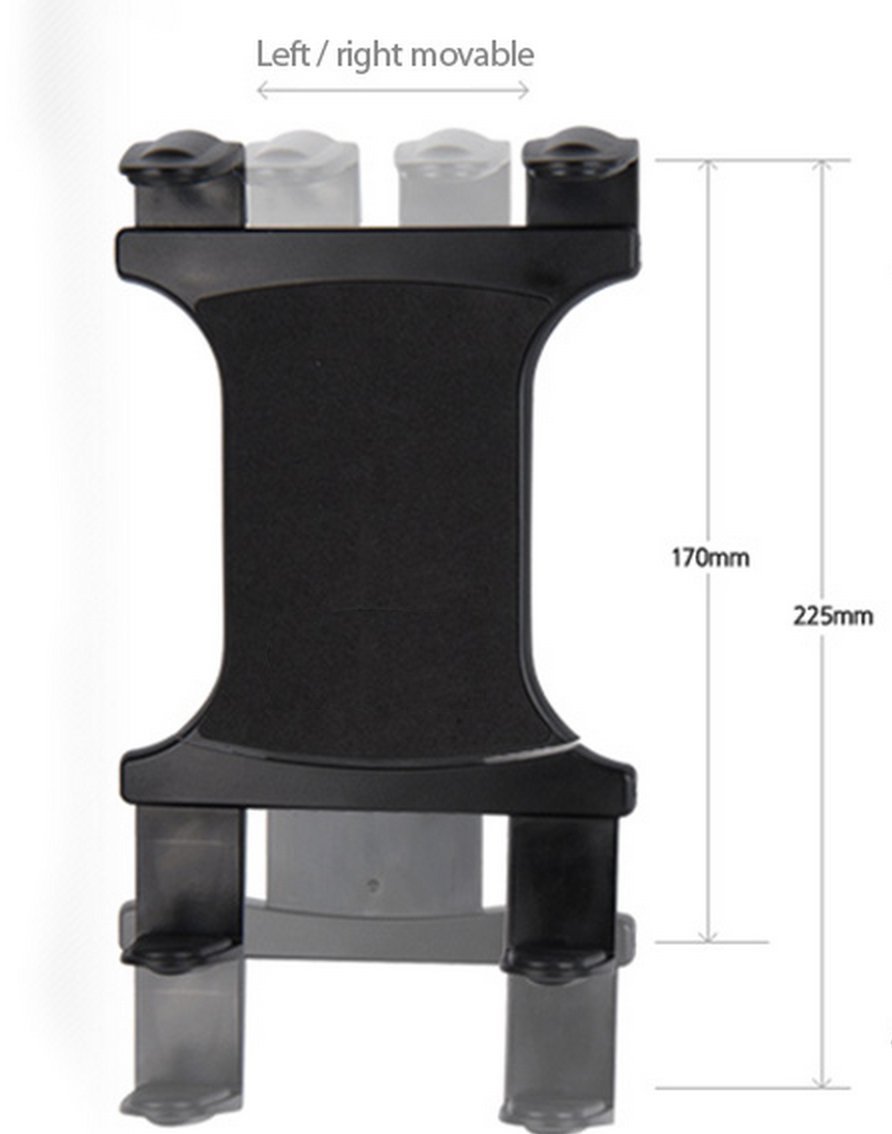 Universal Tablet Holder with 1/4-20 tripod adapter plate for iPad Pro Air Mini Galaxy Tab 7" to 13" screen Tablets