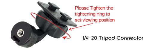ChargerCity Dual Tab Tripod Adapter with 22mm Ball Connection
