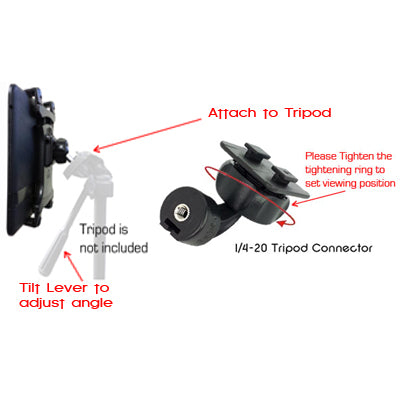 ChargerCity Dual Tab Tripod Adapter with 22mm Ball Connection
